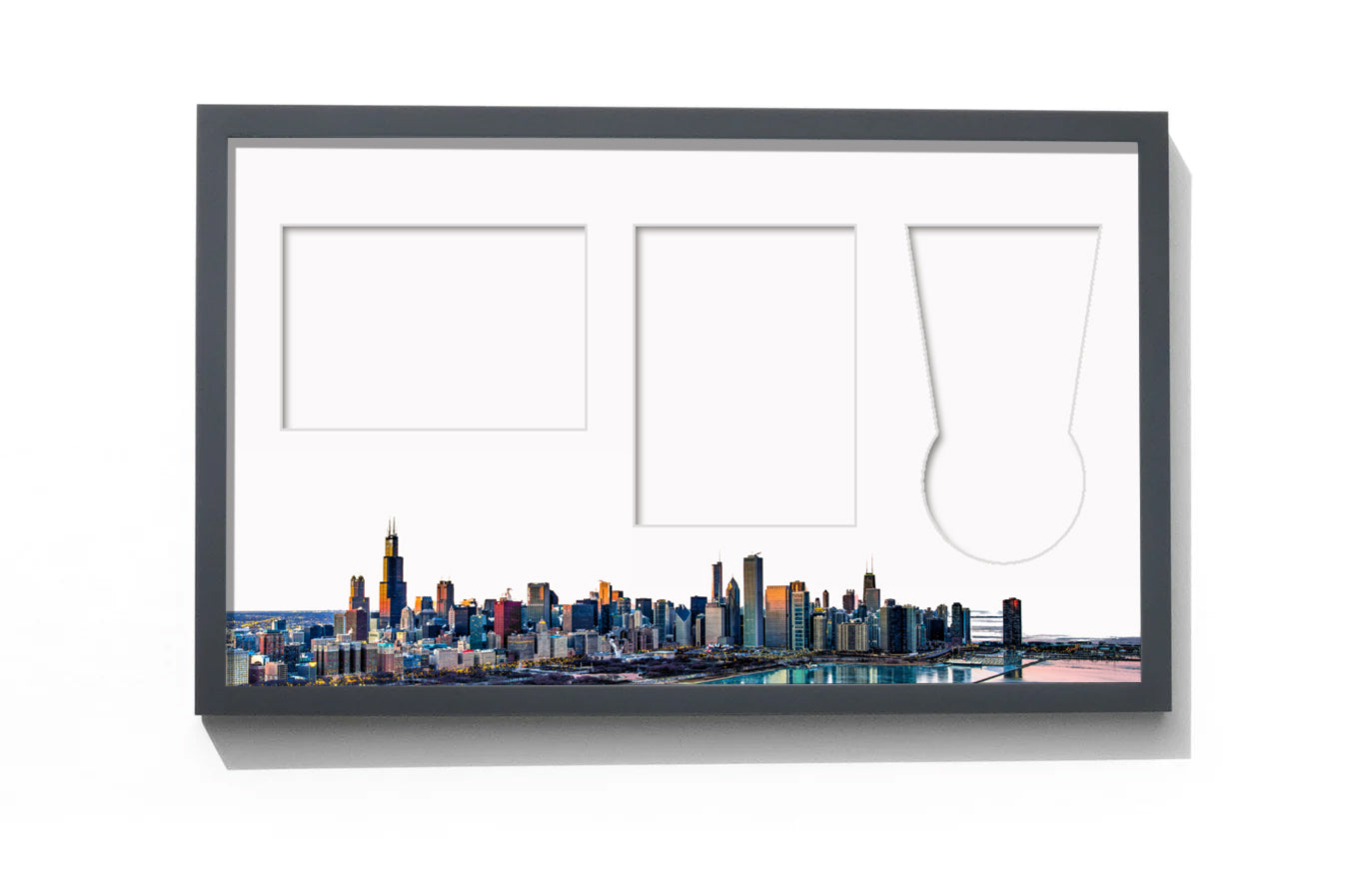 Chicago Marathon, Medal, Map & Bib Display Frame