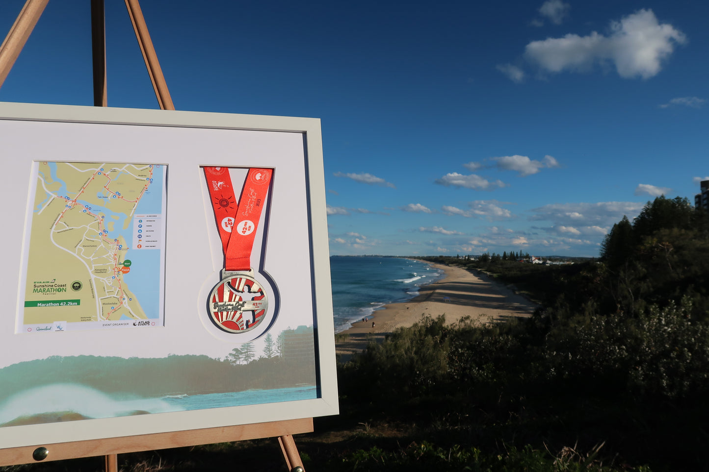 Sunshine Coast Marathon Medal Display Frame