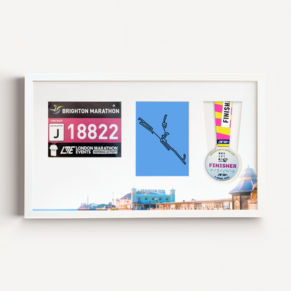 Brighton Medal, Race Map & Bib Display Frame - Official