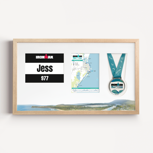 Port Macquarie Medal, Race Map & Bib Display Frame - Official