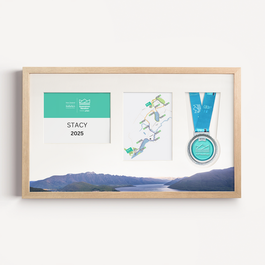 Queenstown Medal, Race Map & Bib Display Frame - Official