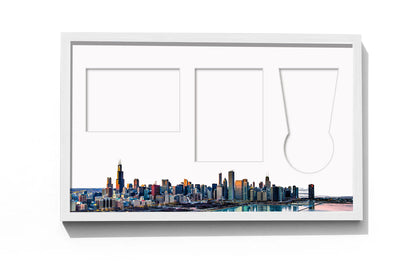 Chicago Marathon, Medal, Map & Bib Display Frame